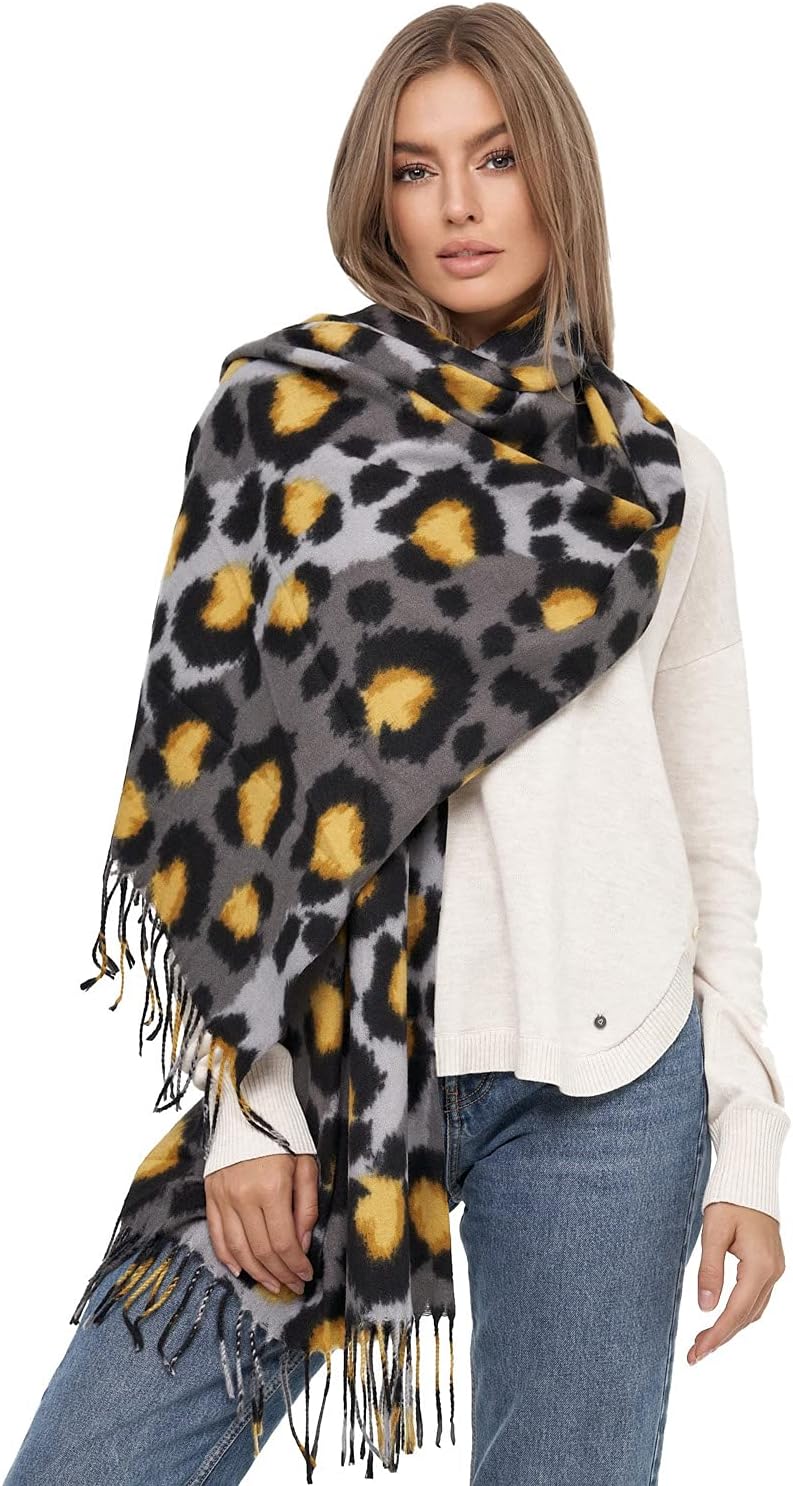 Glamexx24 XXL-sjaal Gezellige, warme en mooie damesponcho 3 kleuren of oversized deken sjaal in effen kleur