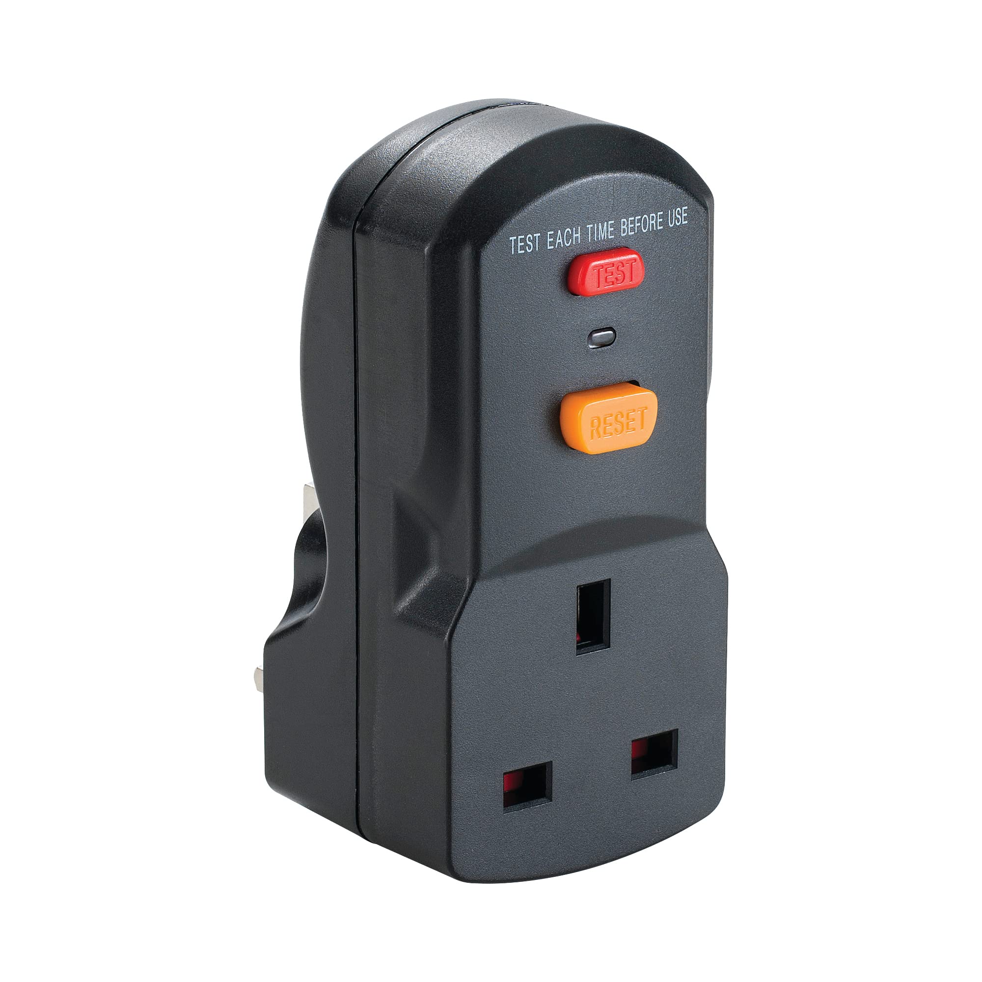 Defender Power And Light Black Defender Rcd Adaptor (Plug & Plug Into) 230V (E11060c)