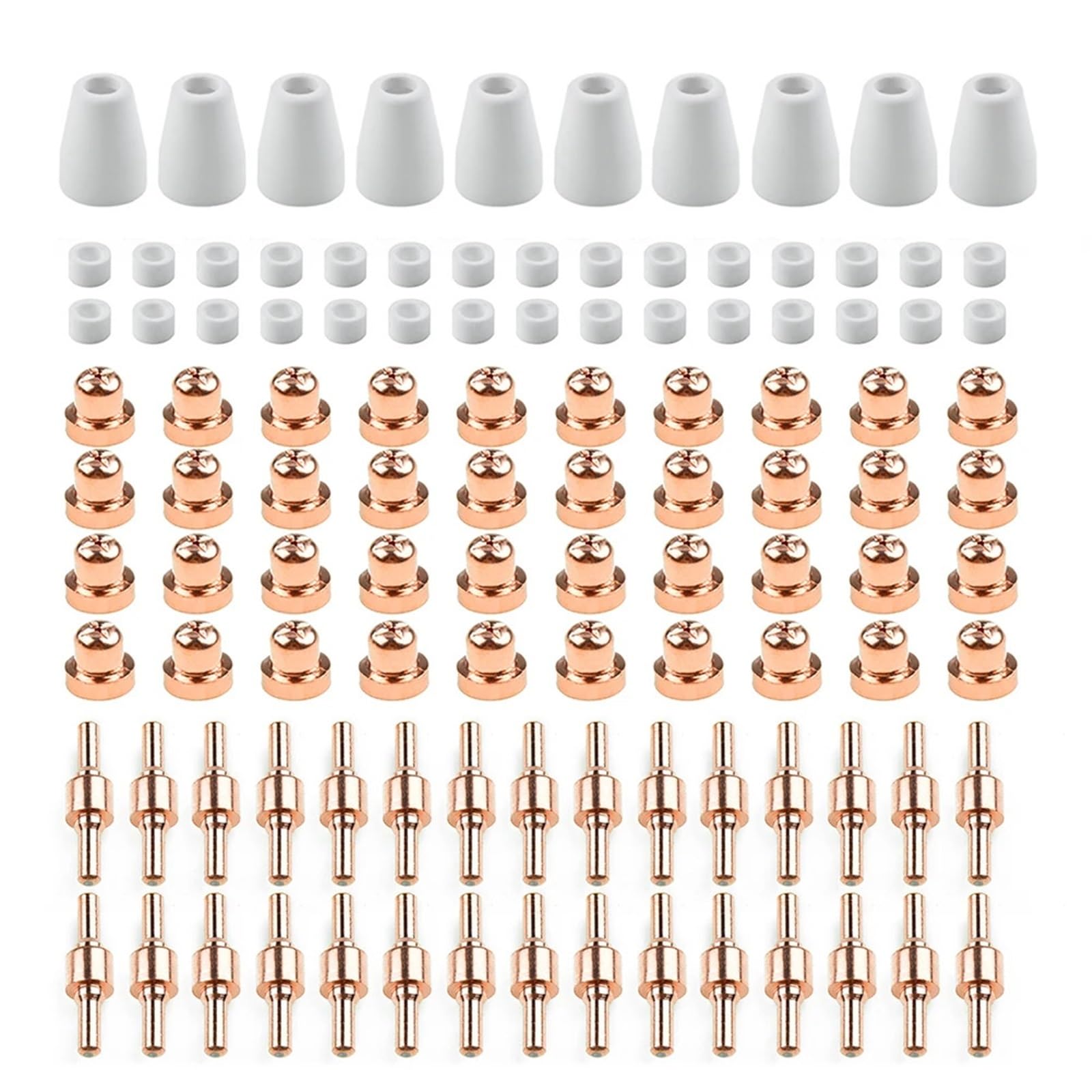 Maryear One Color Plasma Cutter Consumable 85Pcs Consumables Set For Pt31 40 Plasma Cutting Torch Compatible With Cut40 Ct312 Components For Air Cutter Use