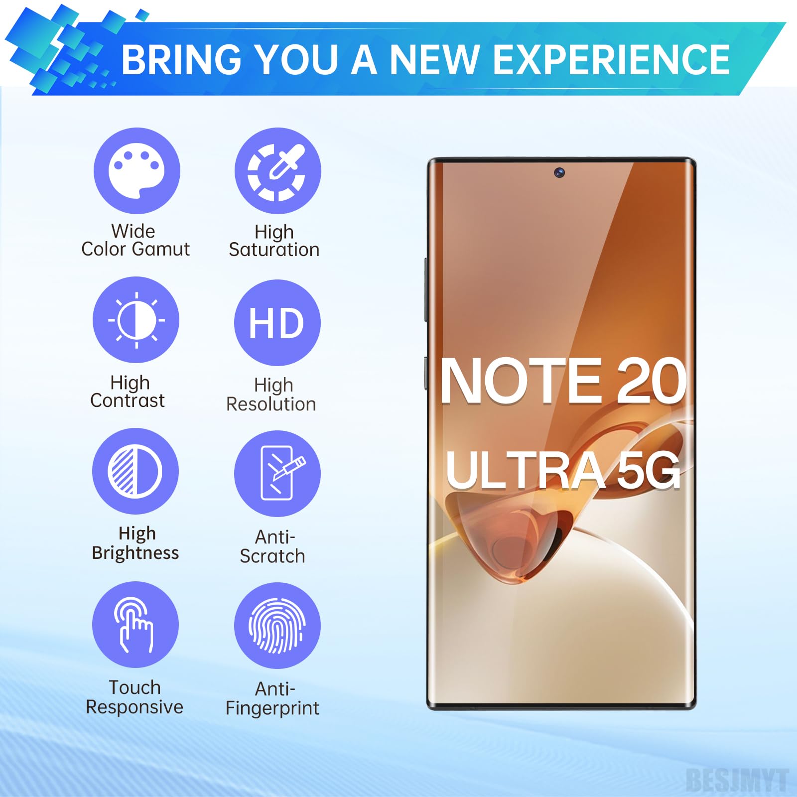 Amazon.com: BESJMYT for Samsung Galaxy Note 20 Ultra 5G SM-N986U