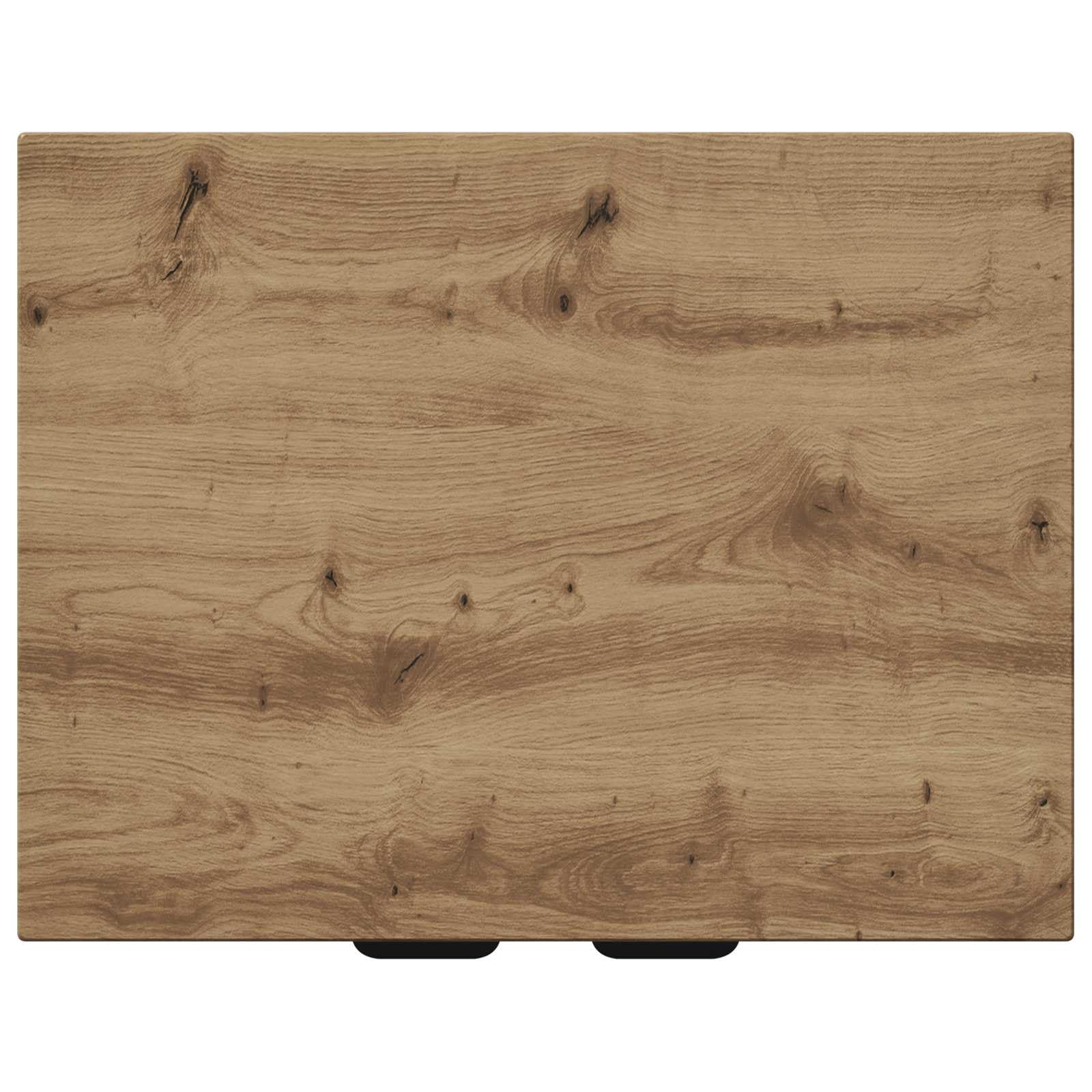 Mueble de baño de roble Artisan, 54 x 41 x 70 cm, material de madera con espacio de almacenamiento, asas empotradas, puerta y estante, ahorra espacio como armario bajo lavabo para baño moderno