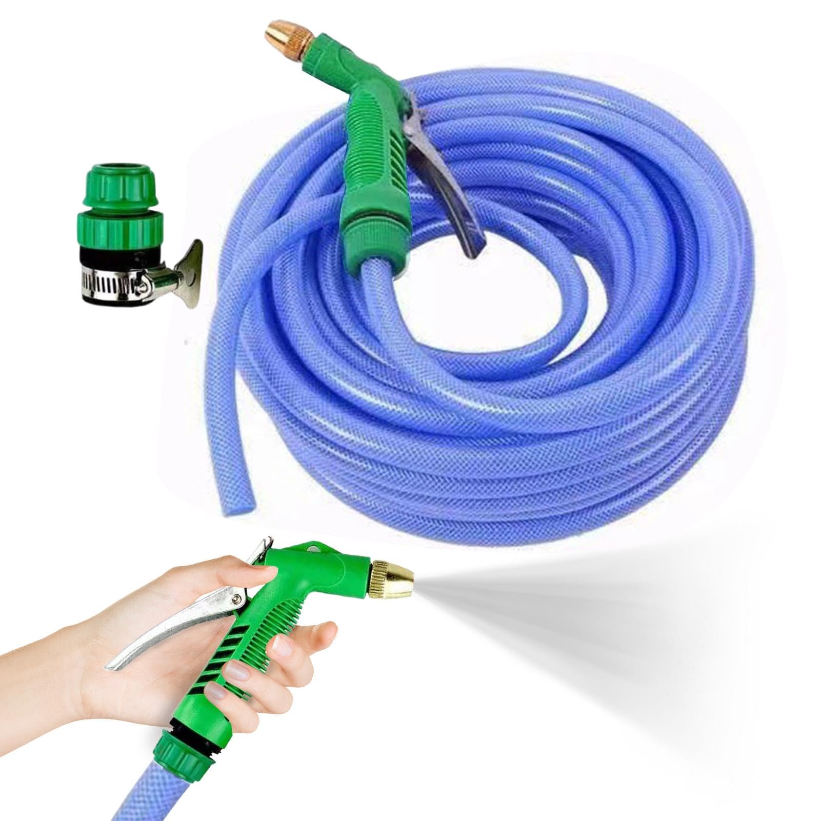 Tuyau d'arrosage flexible et extensible pour nettoyage de voiture et cour arrière