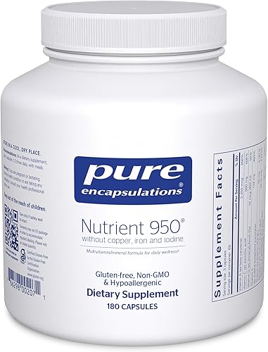 Miniatura 1 de Pure Encapsulations Nutrient 950 sin cobre, hierro y yodo | Suplemento antioxidante multivitamínico y mineral para apoyar una salud óptima y