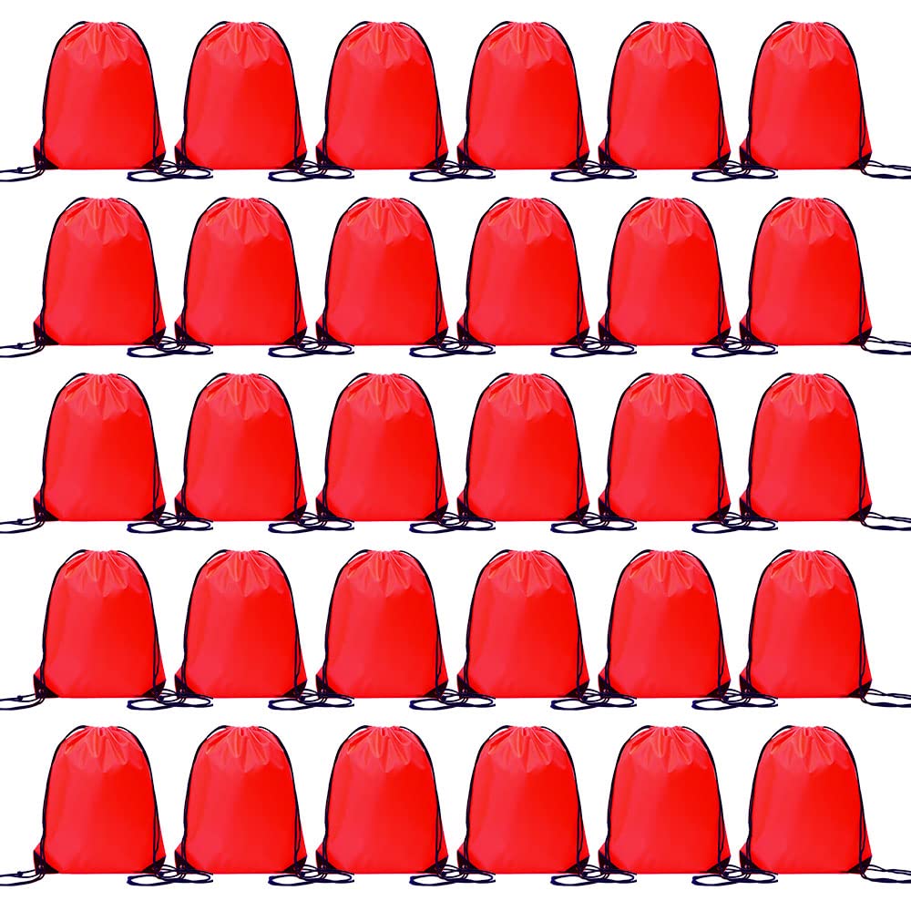 Bulk Drawstring Bags, Polyester Draw String Bags, Gym Sports Cinch Bag Drawstring Backpack for Women Men