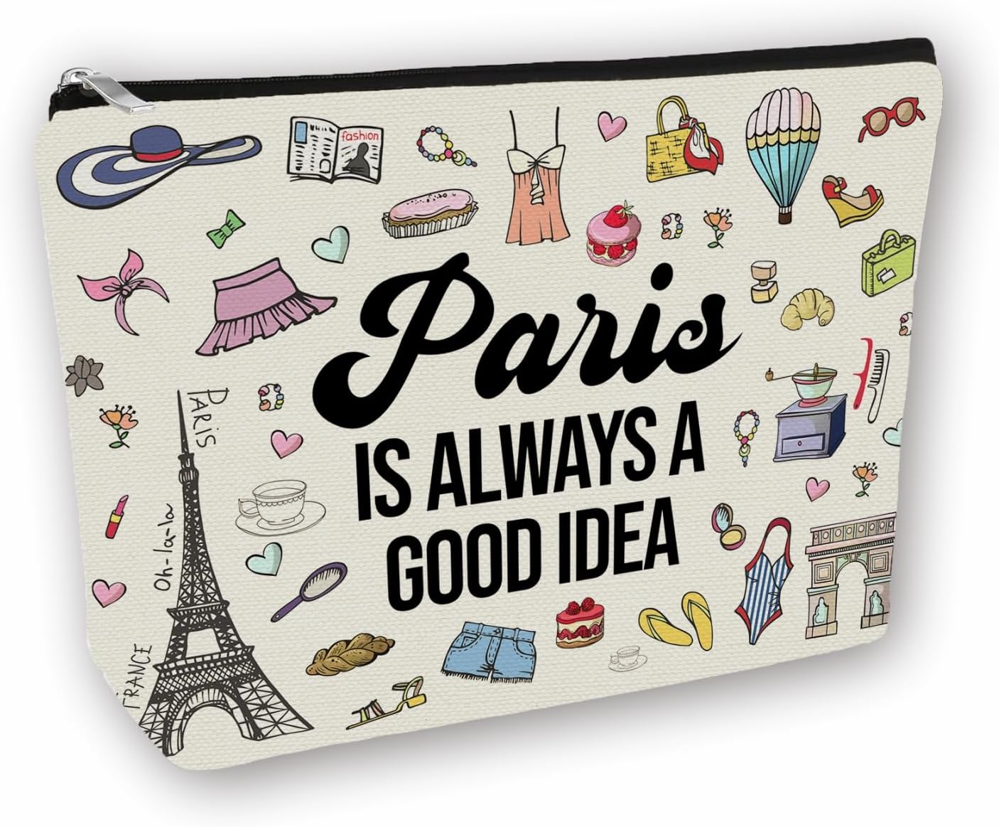 - Paris Themed Travel Bag For Mom Gifts: Small Makeup Bag Paris Is Always A Good Idea For Teen Girl & Women Travellers.Ideal French Trip Souvenirs Gift Cosmetic Bag For Travel, Parties.