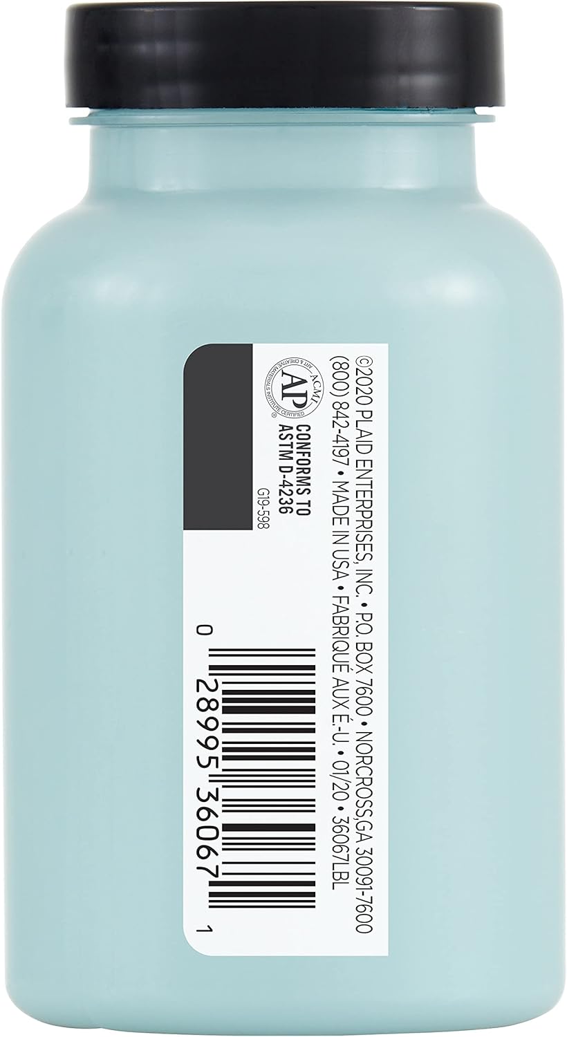 FolkArt 36067 One Décor Paint, 8 oz, Iced Turquoise