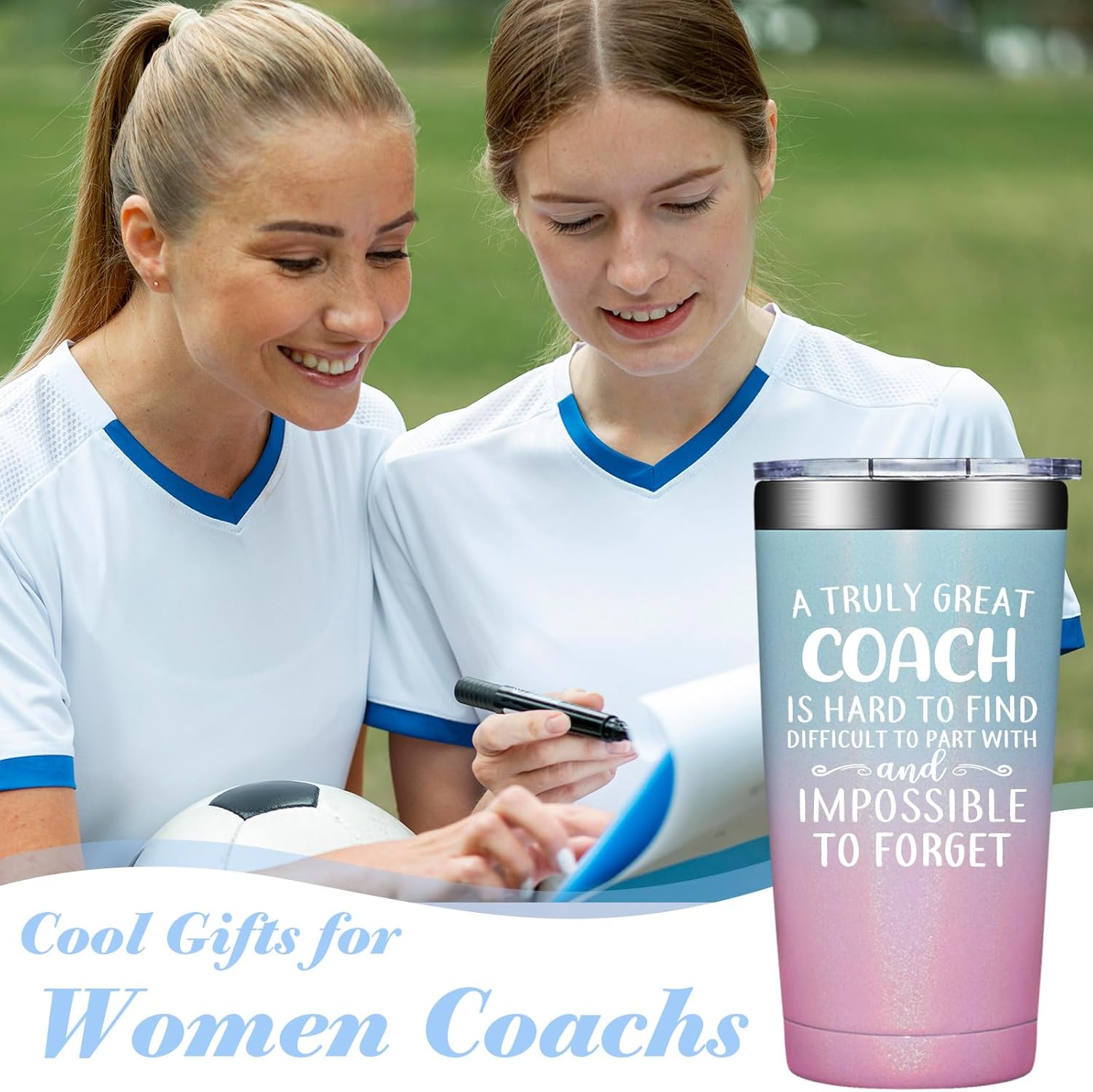 Coach Gifts for Men - Baseball, Soccer Coach Gift - Christmas Cheer Coaches Gifts - Football, Basketball, Swim Coaches Appreciation Gift - Tumbler 20oz
