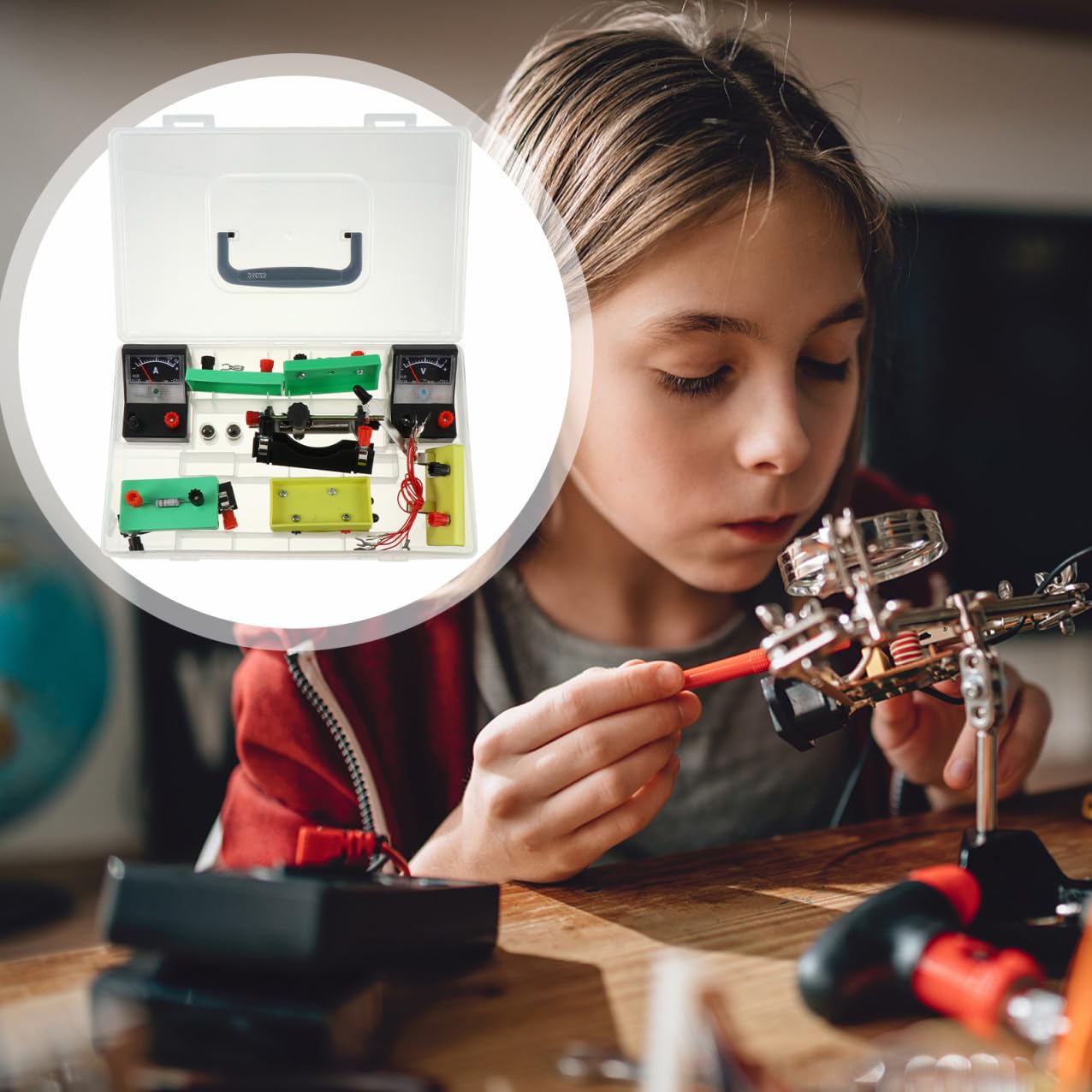 Kit de Aprendizaje de Electricidad Caja Eléctrica para Secundaria