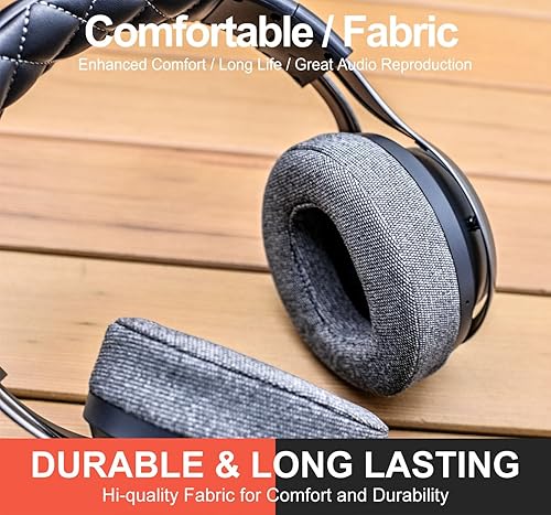 Miniatura 6 de Almohadillas de repuesto compatibles con auriculares LS35X LS50X LS31 LS41 de LTYIVABHTTW I mejoraron la durabilidad y el sonido (tela gris cómoda)