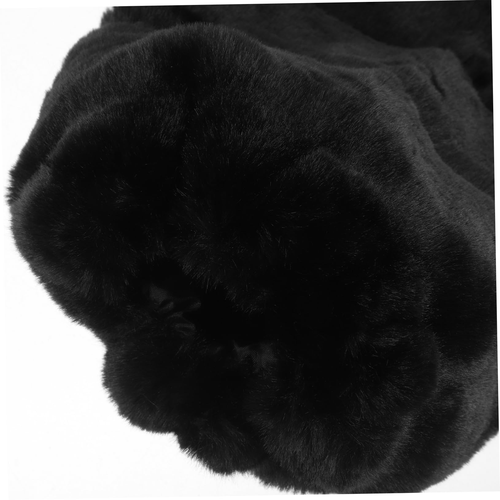 Scaldamuscoli Lunghi Donna Nero 30cm in Pelo Sintetico di Coniglio 1 Paio | Ragazze e Donne, Stile Adorabile e Delicato sulla Pelle, per Clima Freddo, Calzata Morbida e Confortevole