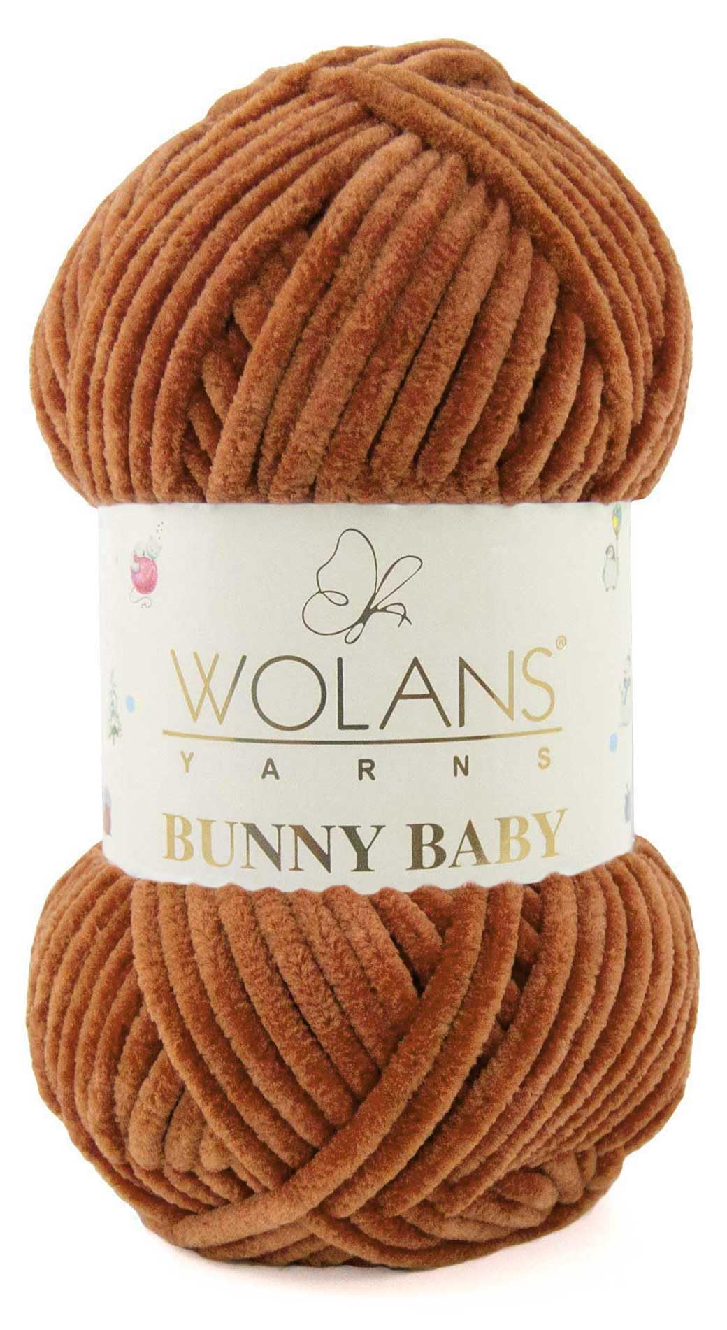 Wolans Bunny Baby Chenile Style Yarn Wool 72 Colours Available 100g Balls (Rusk Col 28)