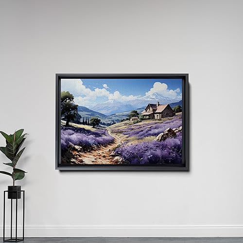 Miniatura 5 de Fields of Lavender, Watercolor Provence Landscape and Lavender Field, Watercolor Prints of Serene Beauty, Wall Art, Art Print