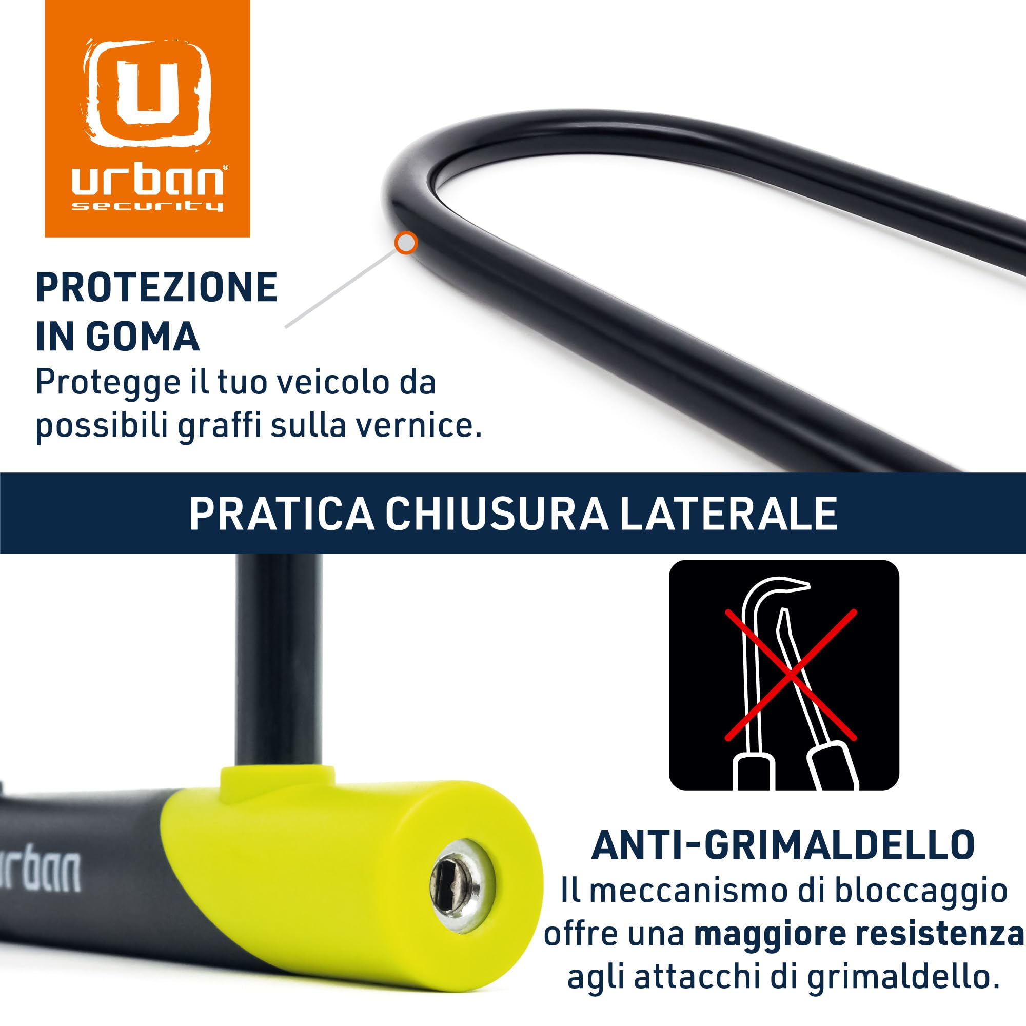 CAVO ACCIAIO LUCCHETTO PER BICICLETTA CATENA CON CHIAVE ANTIFURTO BICI
