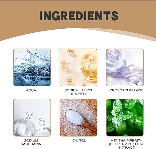 Miniatura 5 de Pasta dental blanqueadora probiótica con menta, fórmula SP-4 para eliminar manchas y aliento fresco, rojo para el cuidado de las encías, uso diario