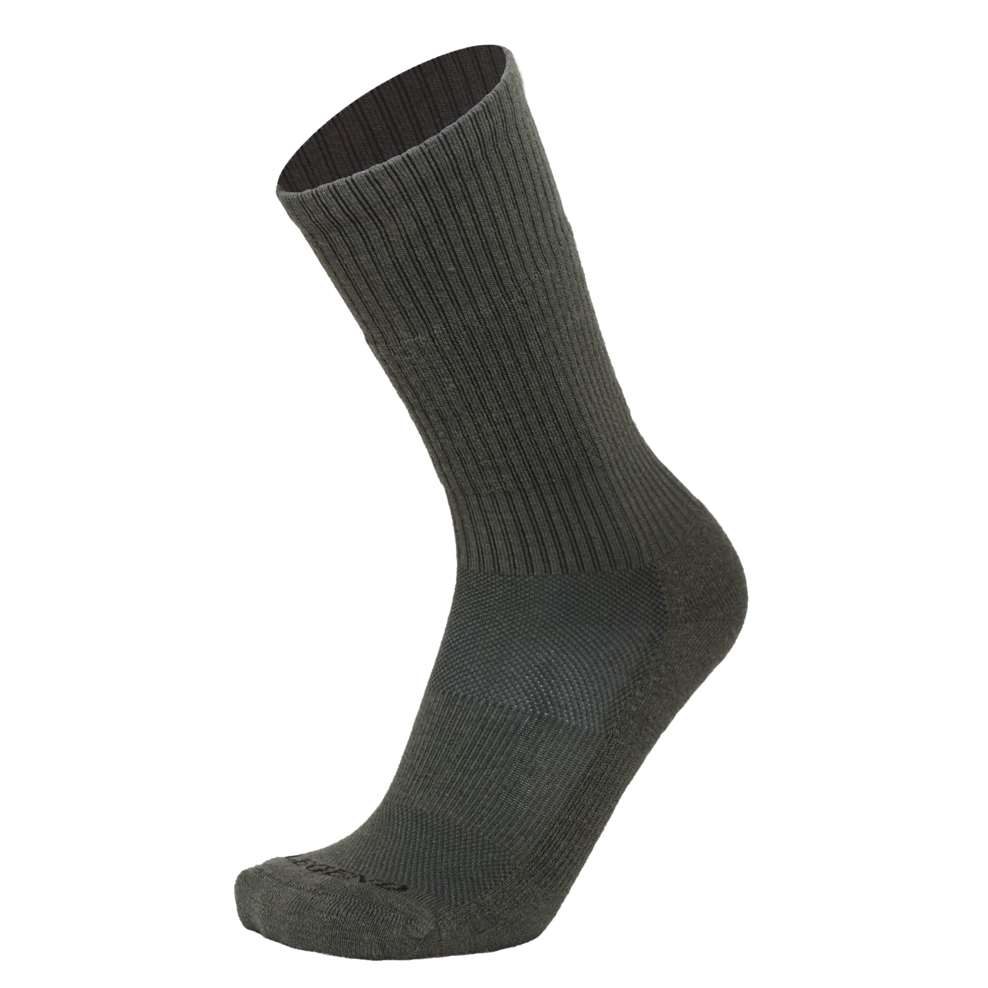 LEGEND Compression Tactical Merino Wool All-Weather Boot Socks - Mid-Calf Military for Men and Women, Foliage Green, Medium