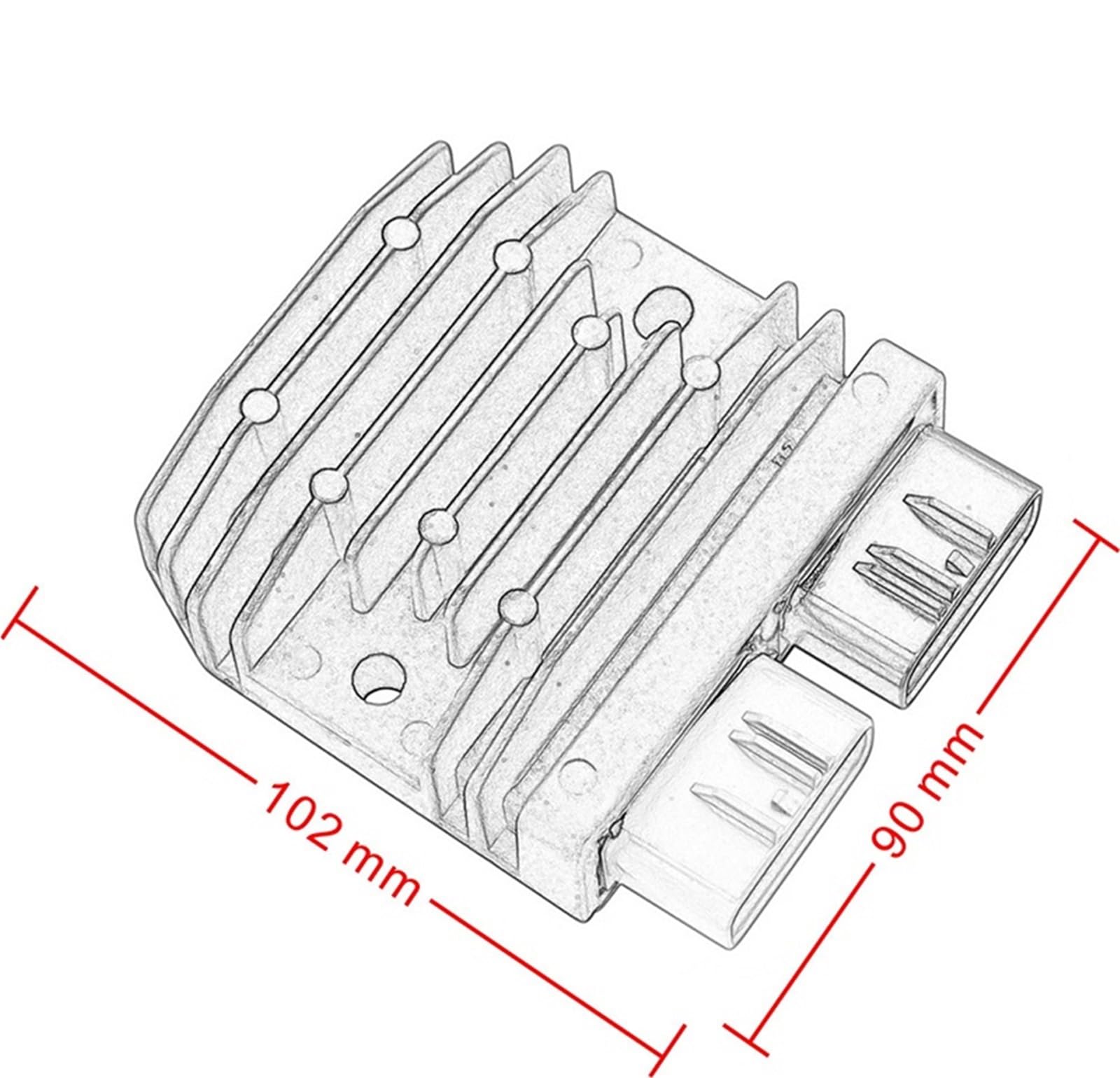 Prostownik napięcia‌ Regulator napięcia prostownik pasujący do FZ09 FJ09 VMAX YZF R1 FZ1 FZS1 FJR1300 RX10 XV19 XVS95 RS90 XTZ12