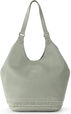 The Sak Roma Shopper in Leather, Double Shoulder Straps, Meadow