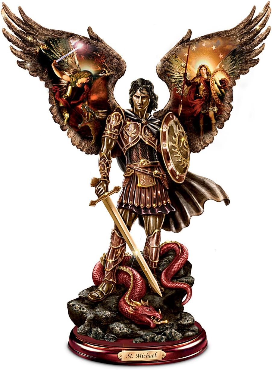 The Bradford Exchange 'Michael: Triumphant Warrior' Cold-Cast Bronze Sculpture