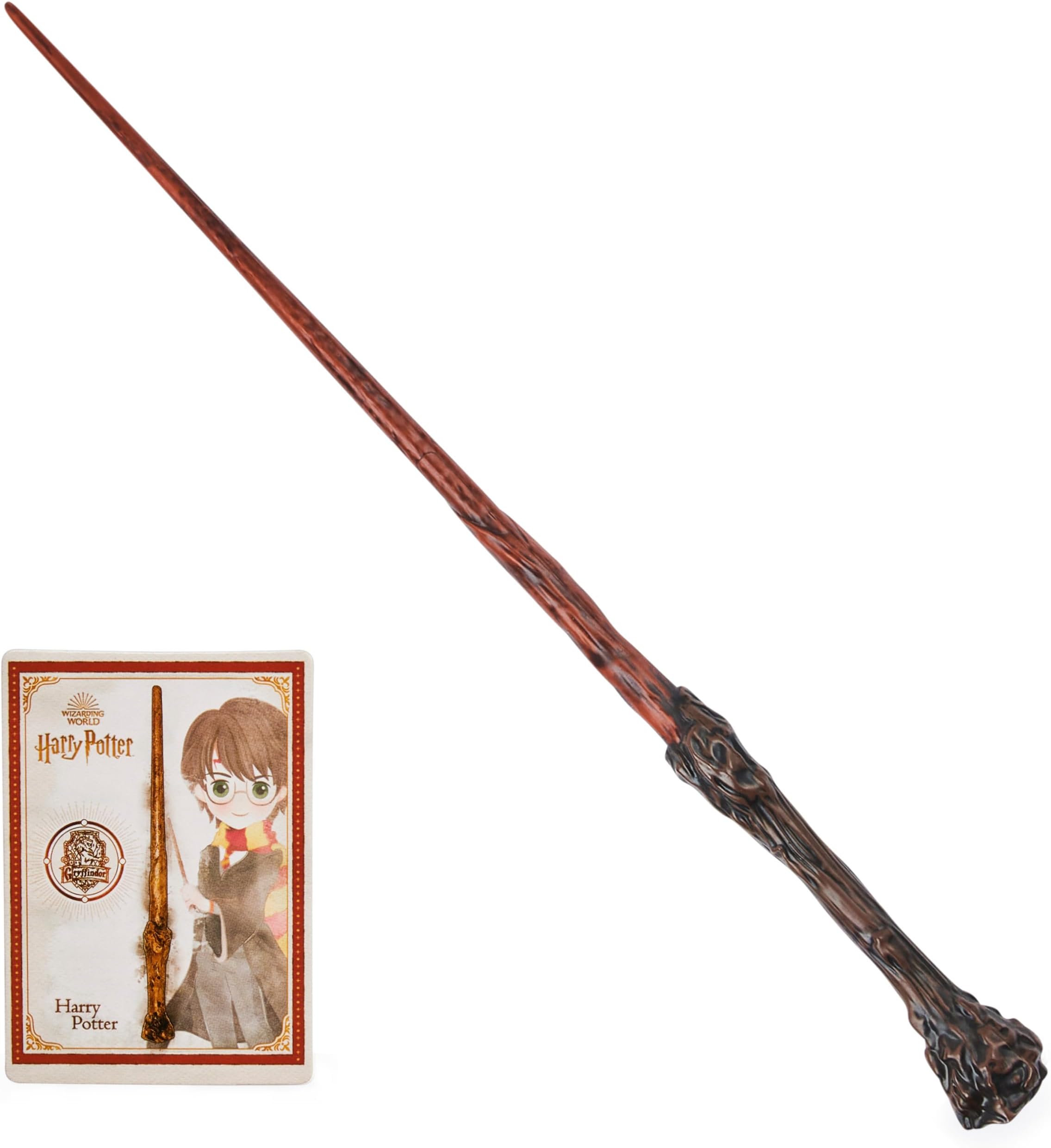 Official Wizarding World, Authentic 12-inch Spellbinding Harry Potter Wand with Collectible Spell Card Kids’ Fancy Dress Role Play Toys for Ages 6 and up