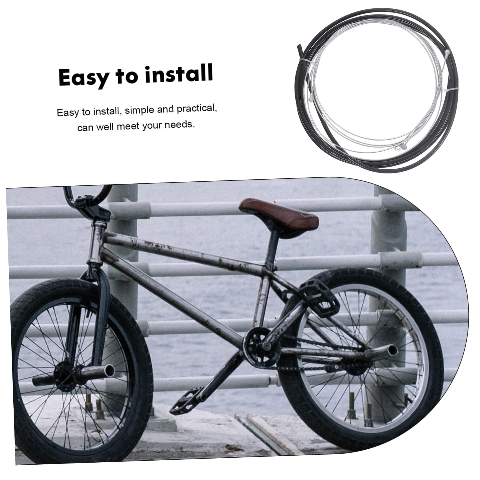 Toddmomy 1set Bike Shift Cable Kit Front Back Brake Lines Wear-Resistant Shift Supplies for Cable Easy Installation