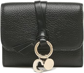 【新品未使用・訳アリ】Chloe 三つ折り財布 アルファベット ブラック Chloe（クロエ） 三つ折り財布 ALPHABET アルファベット CHC21WP946F57