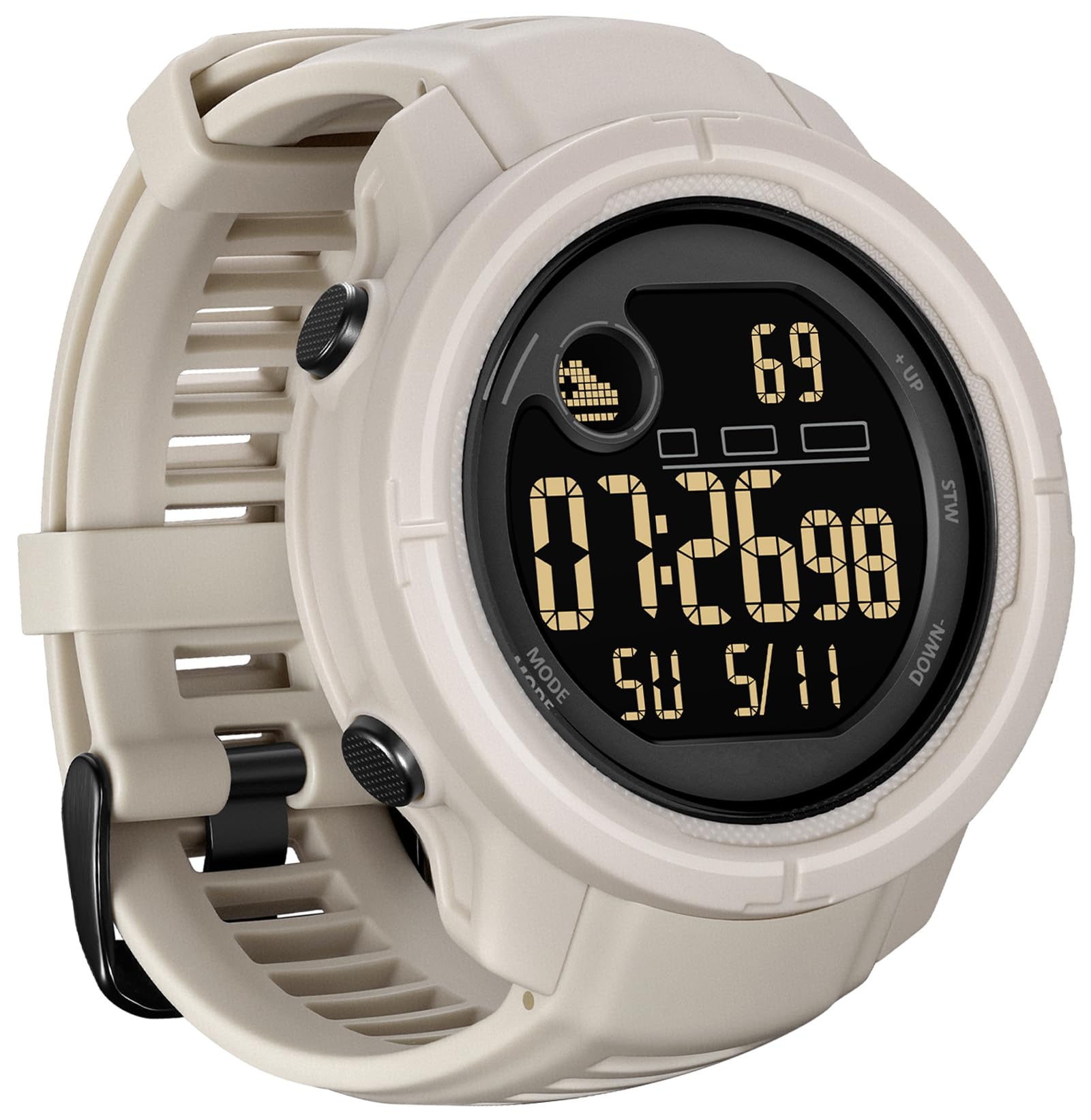 Smart Watches for Men Pedometer Step Counter Digital Military Watch Fitness Tracker for Women Heart Rate Monitor Sleep Tracker Running Outdoor Sport Waterproof Watches-image-44