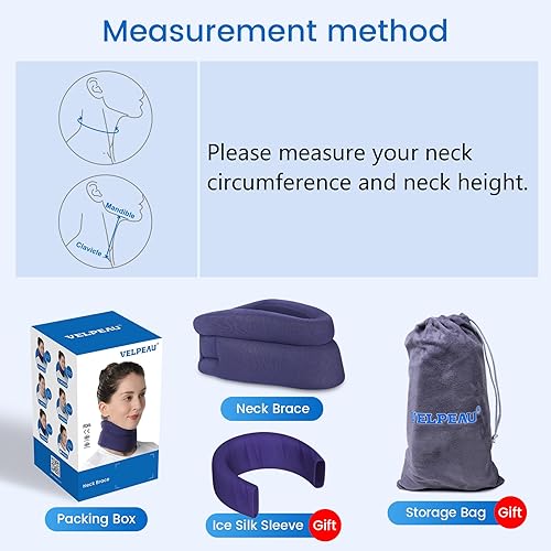 Miniatura 6 de Protector de cuello Velpeau - collar cervical de espuma  El suave soporte para el cuello alivia el dolor y la presión en la columna vertebral