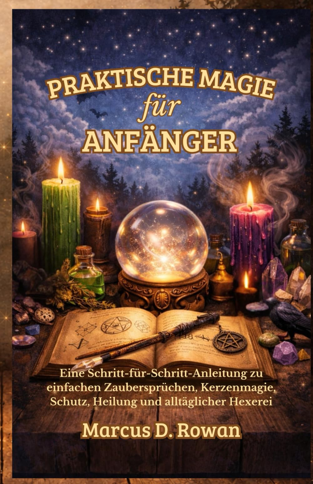Praktische Magie für Anfänger: Eine Schritt-für-Schritt-Anleitung zu einfachen Zaubersprüchen, Kerzenmagie, Schutz, Heilung und alltäglicher Hexerei