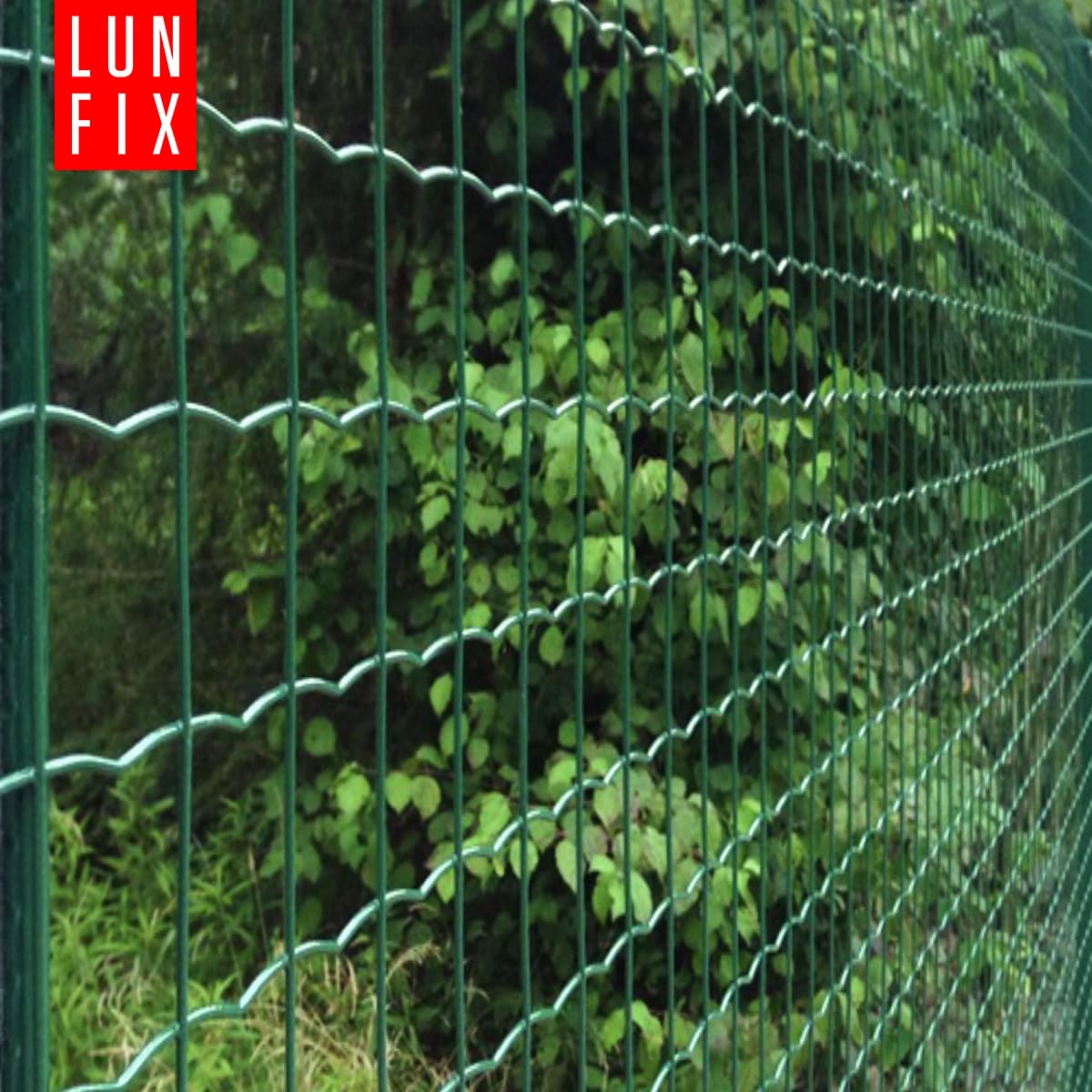Valla de alambre - acero galvanizado verde revestido de PVC, 10 x 10 cm, Ø 2,1 mm, 1,5 m x 20 m, valla de jardín, valla para perros, valla de caza, valla de gallinas, malla de alambre soldada, Lun Fix