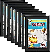 Vista 6 de Marco para cómics, paquete de 4, protección UV ultravioleta, se adapta a Current Comics de hasta 6, 34 x 10 pulgadas, 14 pulgadas, para pared