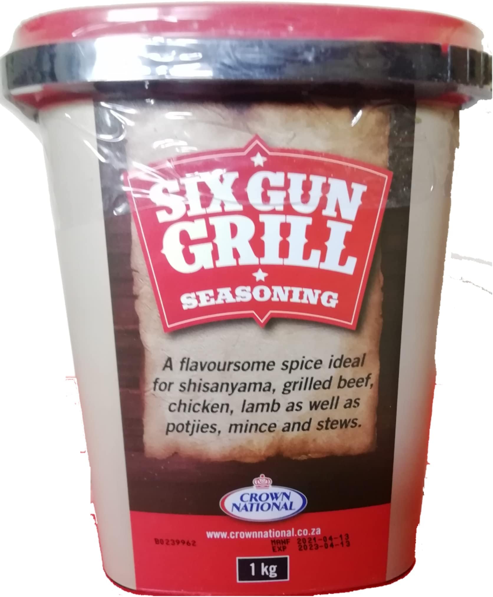 Six Gun Grill Tub, 1 kg (Pack of 1)
