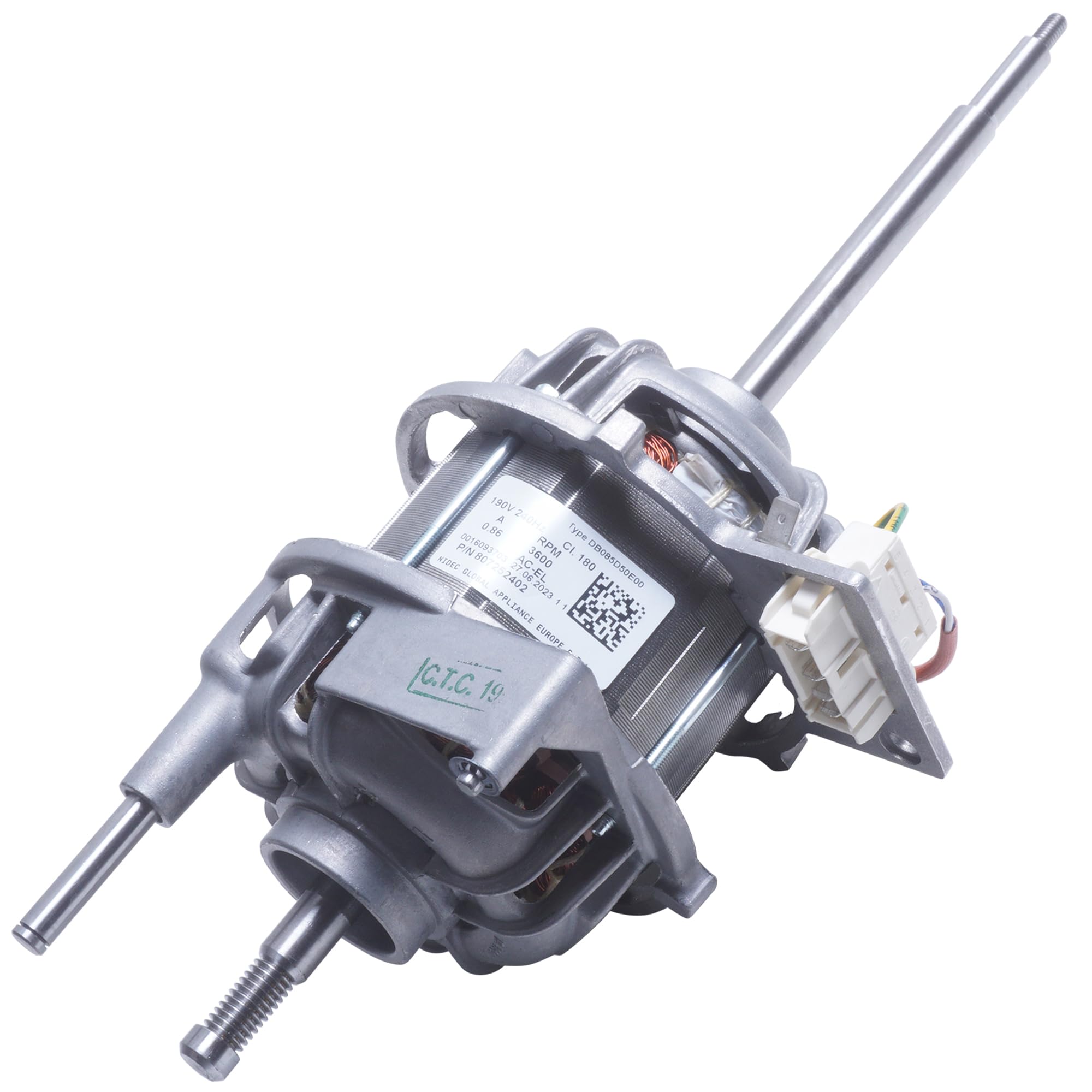 VIOKS Antriebsmotor Motor Ersatz für AEG 807252402/1 1366146031 Nidec Type DB085D50E00 Trockner Wäschetrockner Kondenstrockner Wärmepumpentrockner