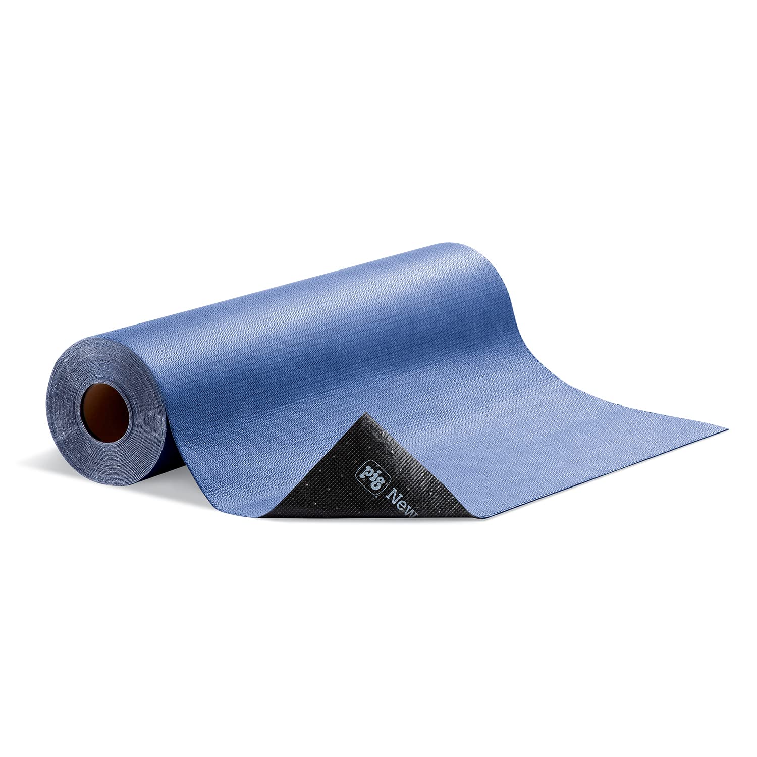 PIG Industrial Absorbent Grippy Floor Mat | Adhesice-Backed Grippy | 32"W x 50'L | 5.25 Gallons Absorbency per Roll | Mediumweight | Blue | MAT3250