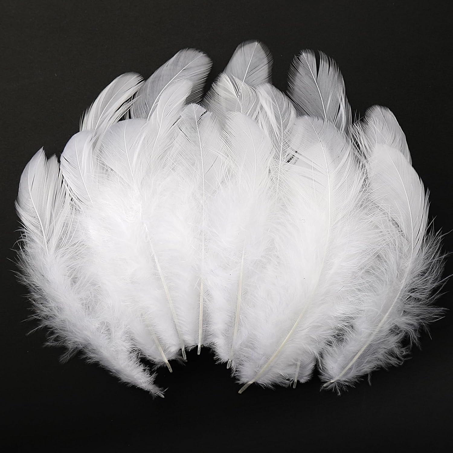 iHUFeather 600pcs White Feathers for Crafts 35inch Craft