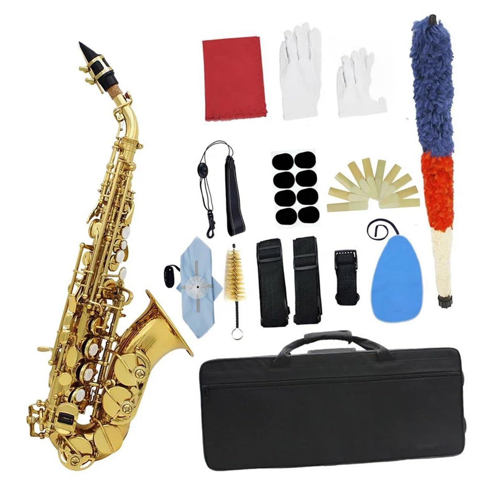 Saksofon sopranowy Bb Instrument dęty blaszany