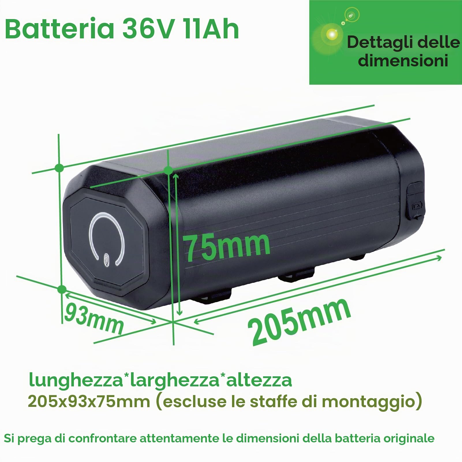 Ebike batteria 36V 48V 24V mini bottiglie di ricambio batteria bere bottiglie bicicletta kit di conversione batteria (36V 11Ah)