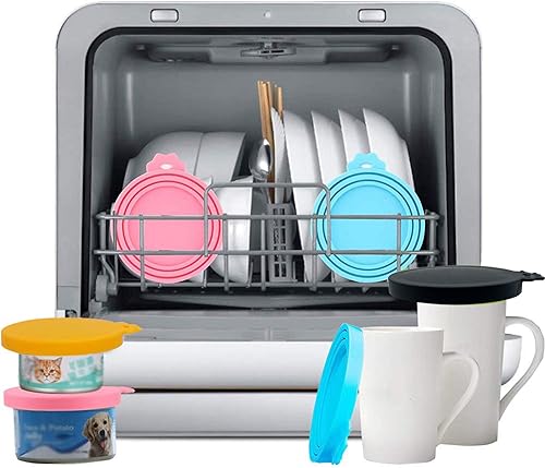 Miniatura 37 de Tapas para latas de alimentos, 4 piezas de silicona para alimentos para perros y gatos, una tapa de lata se adapta a la mayoría de alimentos