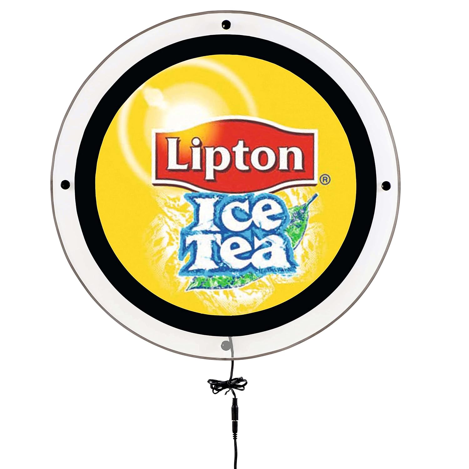 M&T Displays Circle Black LED Acrylic Sign Holder – Wall Mounted Edge-Lit Advertising Display Frame - Illuminated Poster Frame – Light Box for Office, Store, Cafe, Restaurant,... - Image 2