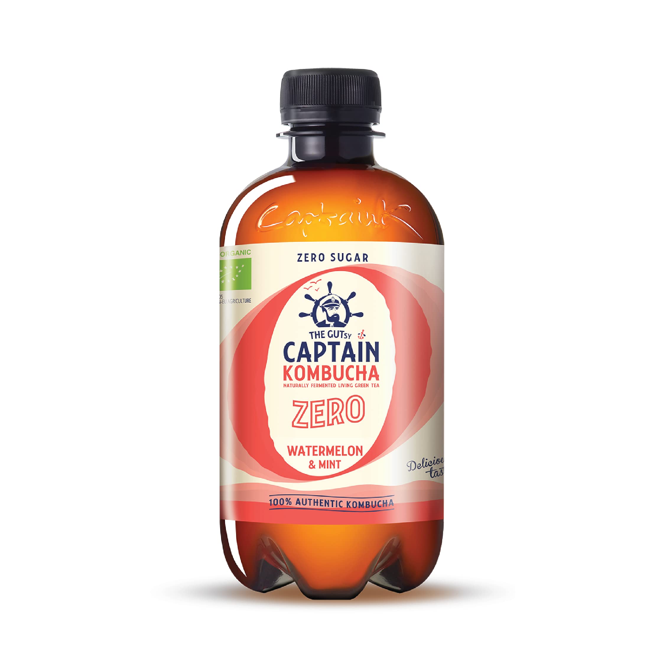 Gutsy Captain Kombucha ZERO - ZERO Calories, Zero Sugar - Kombucha Tee, Lebendige Kulturen, Keine Konservanten, Unpasteurisiert, Roh und Vegan - 12 x 400ml ZERO (MixBox)