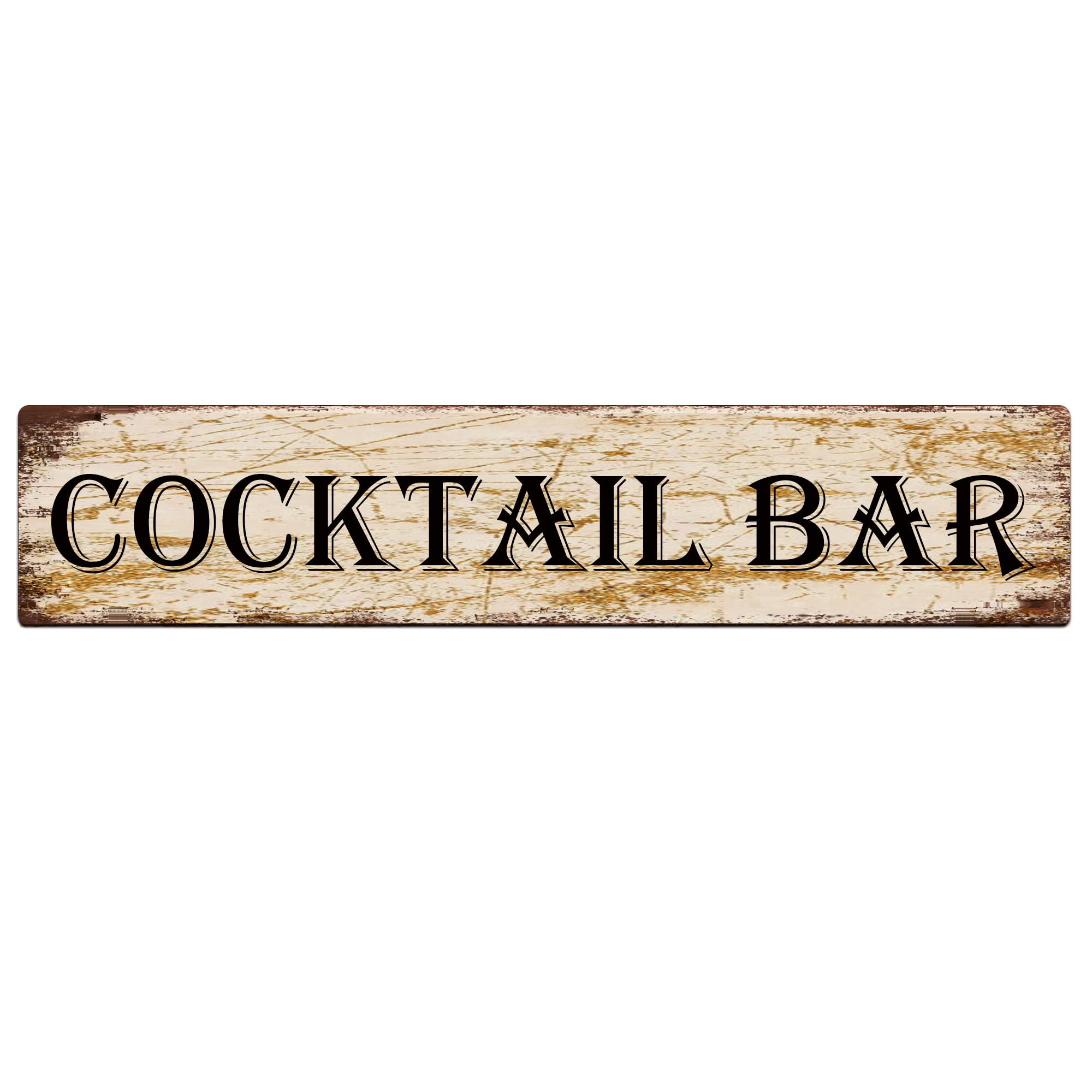 Cocktail Bar Retro Tin Signs Aluminum Metal Sign for Kitchen Home Garden Wall Bar Cafe Decor 4x16 Inch