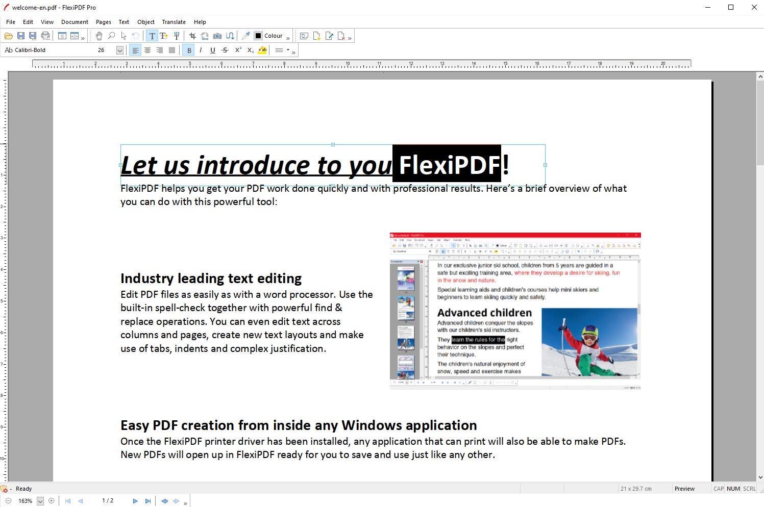 FlexiPDF Professional - OCR PDF Editing Software - 3 USER for your Windows 11, 10, 8.1, 7 PC - the ultimate PDF editor software by SoftMaker