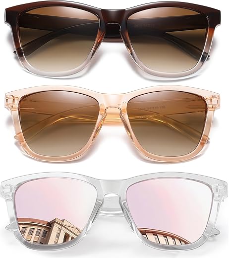 DANAMY Women’s Polarized Mirrored Sunglasses Review — Trendy UV400 Designer Shades