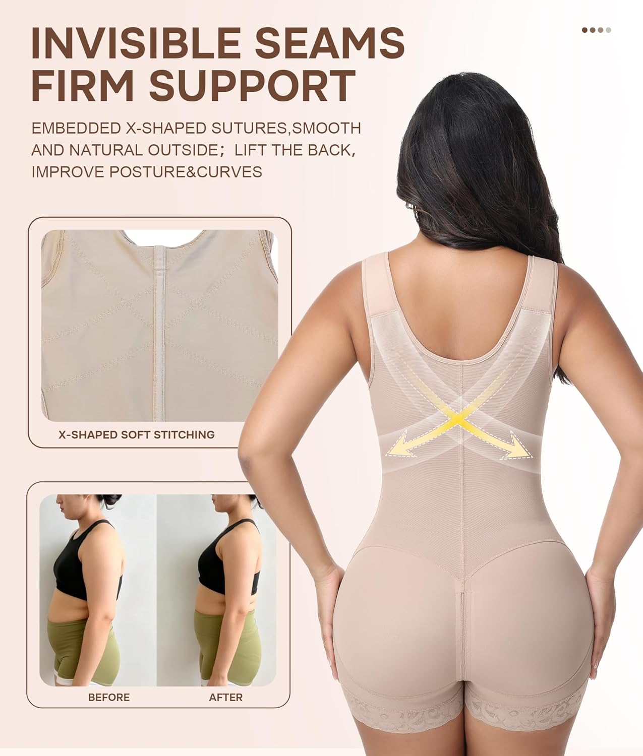 M MYODRESS Fajas Colombianas Tummy Control Shapewear for Women Post Surgery Compression Garment Stage 2/3 Body Shaper - Image 4