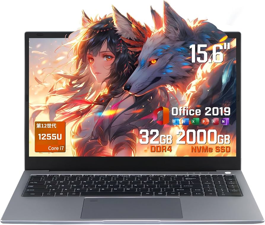 Amazon.co.jp: 【Core 第12世代 i7-1255U】ノートパソコン Office搭載