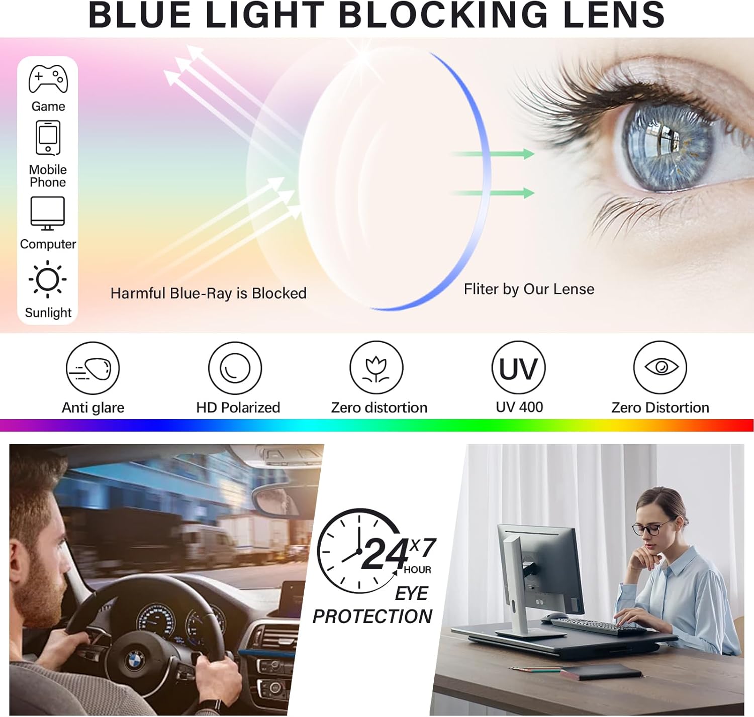 Reader Sunglasses for Women Classic Round Frame Full Lens Reading Sunglasses Outdoor UV400 Protection Eyeglasses - Image 6