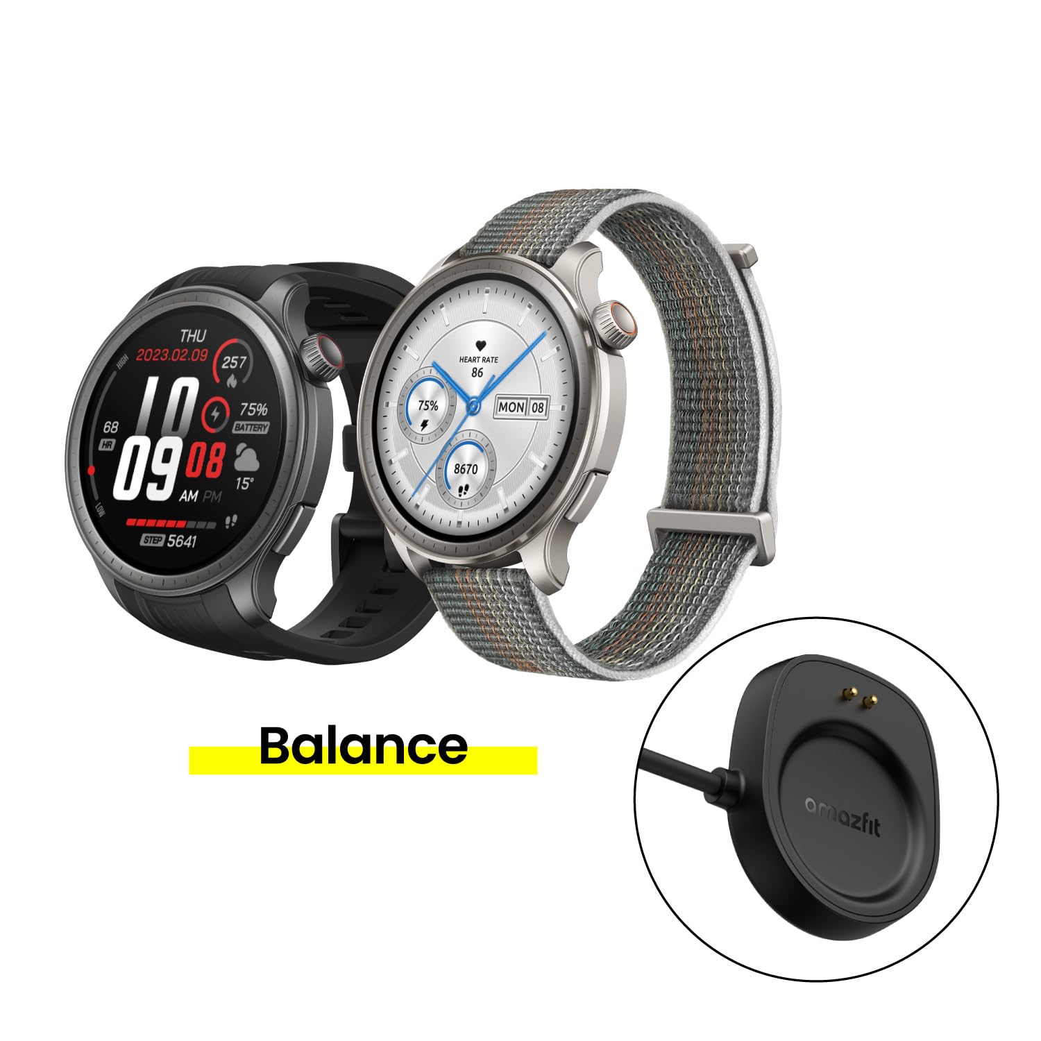 Amazon | Amazfit 純正品 スマートウォッチ専用 マグネット式 USB 充電 