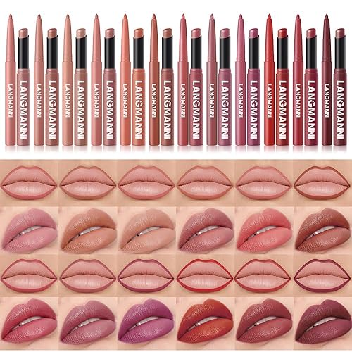 Miniatura 2 de Juego de 12 lápices labiales mate + bolígrafos delineadores de labios, kit de maquillaje de labios mate cremoso de larga duración, impermeable, a