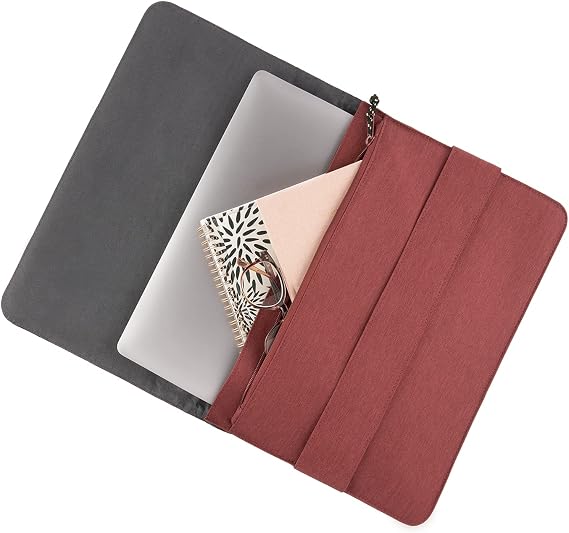 [U] by UAG Mouve Laptop/Tablet Sleeve for 13 Devices, Compatible with MacBook Neo A18 Pro, MacBook Air 13, iPad Air 13, iPad Pro 13, Padded Protective Carrying Case Snug Tailor Fit, Aubergine
