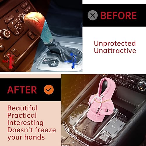 Miniatura 3 de Sudadera con capucha para palanca de cambios de automóvil, divertida perilla de palanca de cambios, suéter para invierno, decoración de accesorios