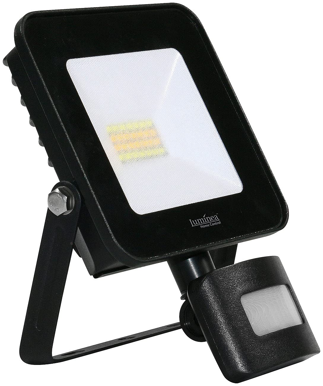 Luminea Home Control proiettore CCT: Set da 4 WLAN-LED-Floodlight, CCT-LED, sensore di movimento PIR (proiettore da interno, faretto WLAN)